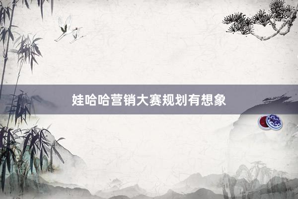 娃哈哈营销大赛规划有想象